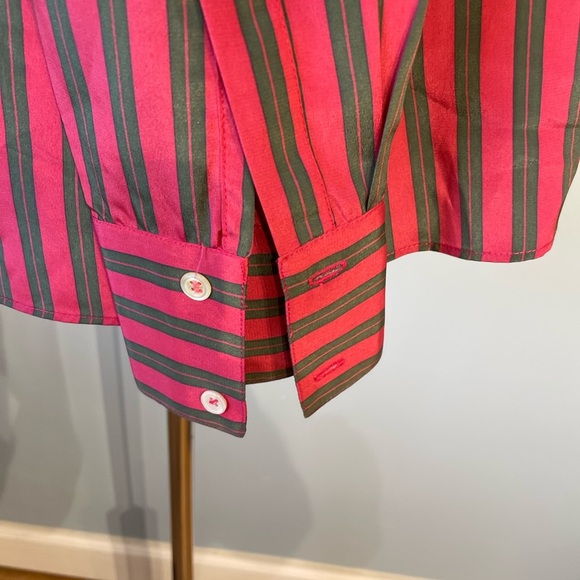 Vintage Evan-Picone Striped Long Sleeve Blouse - Picture 3 of 8